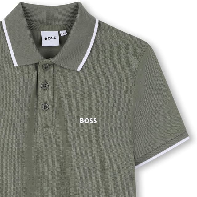 Detalle de BOSS Polo maniche corte cotone