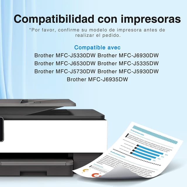 Detalle 1 de Cartuchos de Tinta Brother LC3219XL Compatible | Pack de 8 🖨