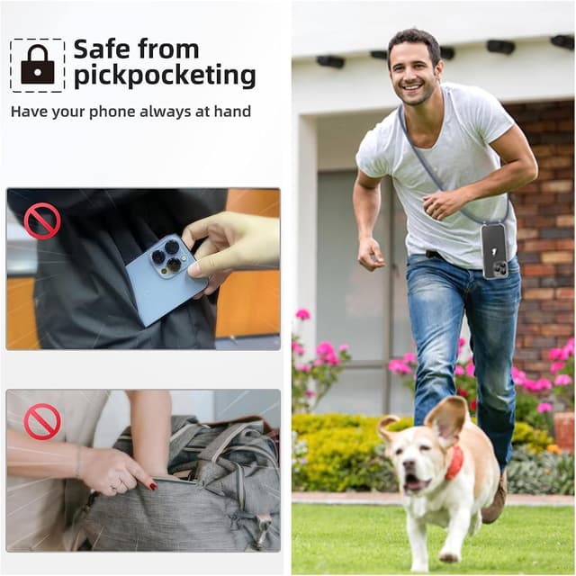 Thumbnail 6 de Vaykwo Cover iPhone 14 Pro con cordino