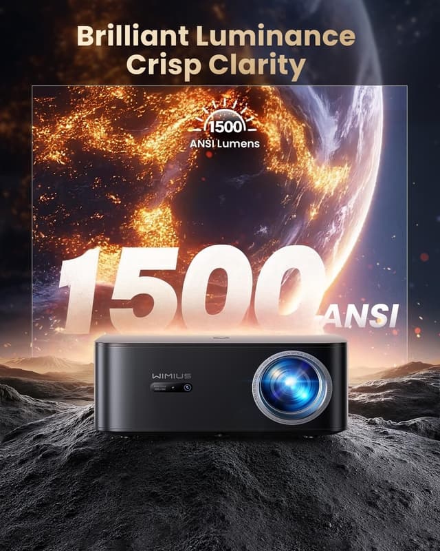 Detalle de WiMiUS K13 projector 1500 ANSI for home cinema