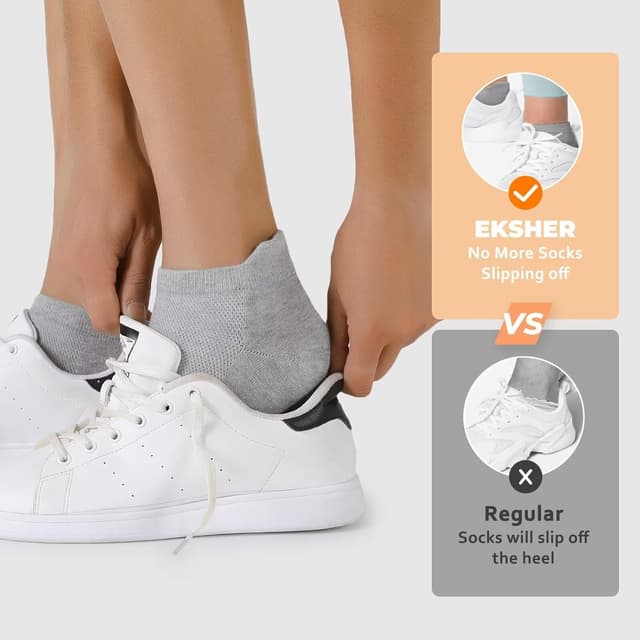 Detalle 2 de EKSHER calzini sportivi 10 paia in cotone