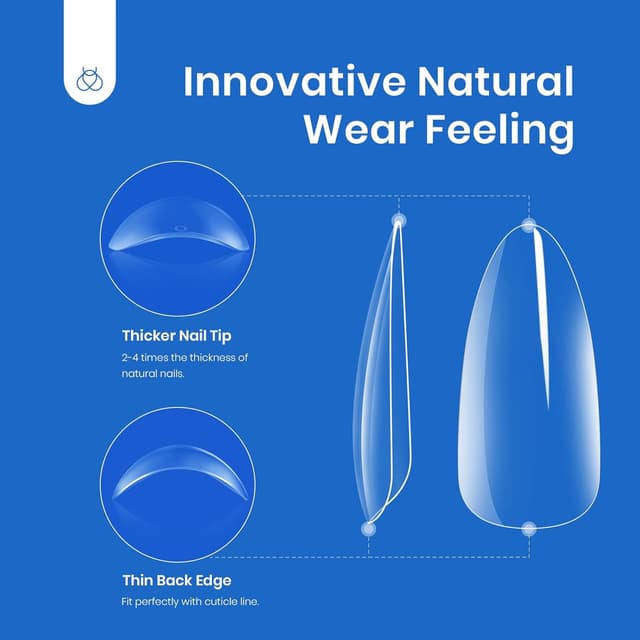 Thumbnail 3 de Beetles Gel Nail Tips Almond Medium 500pcs ๐