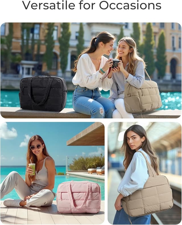 Thumbnail 6 de BAGSMART Puffer Reisetasche Damen 40x23x30 cm