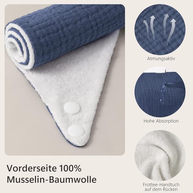 Detalle 2 de Bearmoss Lätzchen Musselin 8er Pack