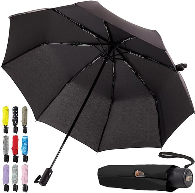 Imagen de GORILLA GRIP Strong Windproof Compact Umbrella 42in en OfertitasTOP