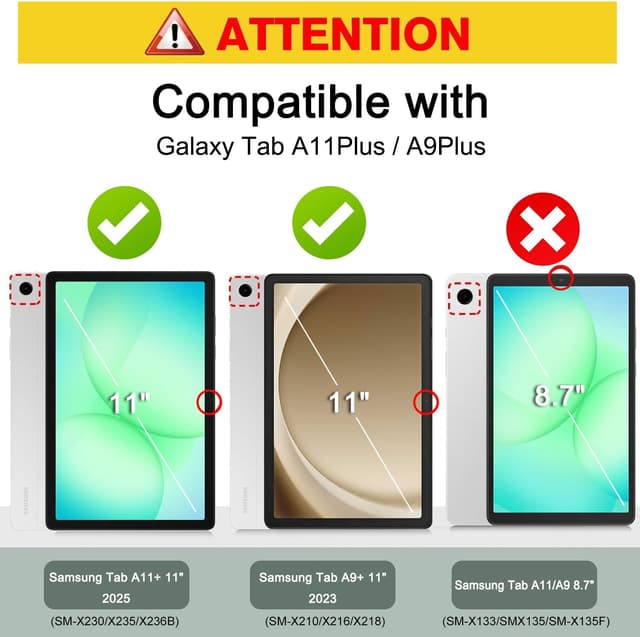 Thumbnail 1 de Coque AsWant pour Samsung Galaxy Tab A11+ cuir PU, bleu ⚙