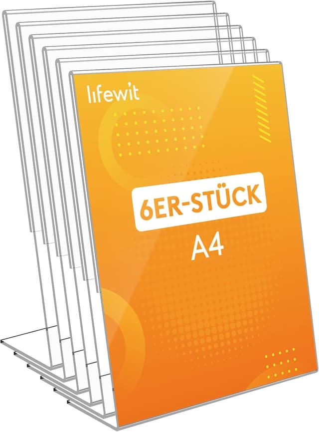 Detalle de Lifewit Aufsteller A4 21×29,7 cm 📄
