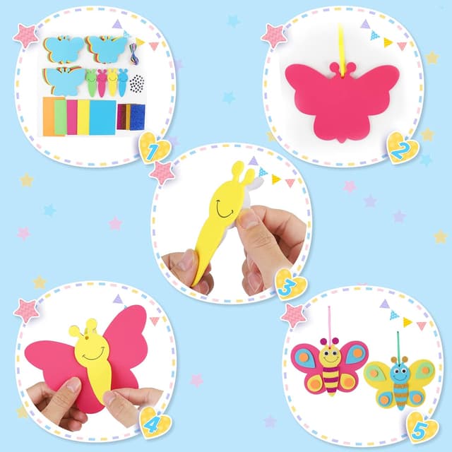 Thumbnail 1 de FYOJAIC Schmetterlinge Bastelset 12-teilig