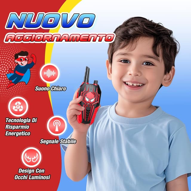 Detalle 2 de Toyokid Walkie Talkie 1000 piedi 📟