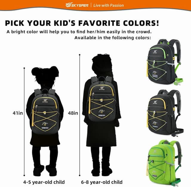 Detalle 1 de Kinderrucksack Wandern 600D SKYSPER