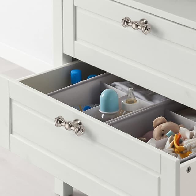 Detalle 2 de Amerdeco pomelli mobili nichel spazzolato 10 pezzi