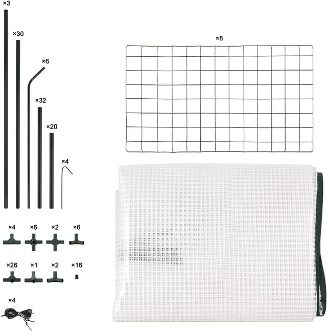 Thumbnail 6 de WOLTU Invernadero 143x143x195 cm para jardín