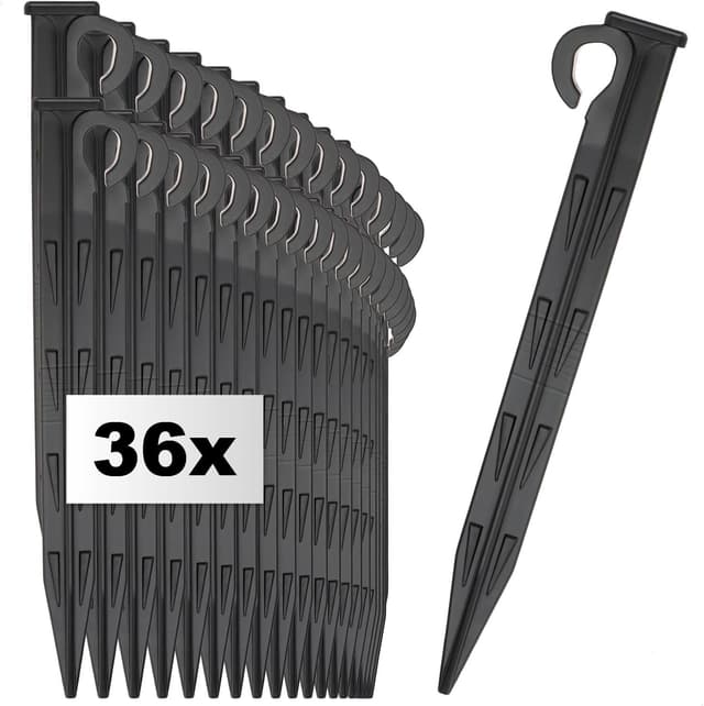 Detalle de Set com-four® 36 chiodi da terra in plastica per ancoraggio esterni