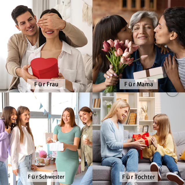 Detalle 2 de Esmoly bracciale tennis da donna in argento con zirconi 5A, 12 pietre di nascita e cinturino regolabile