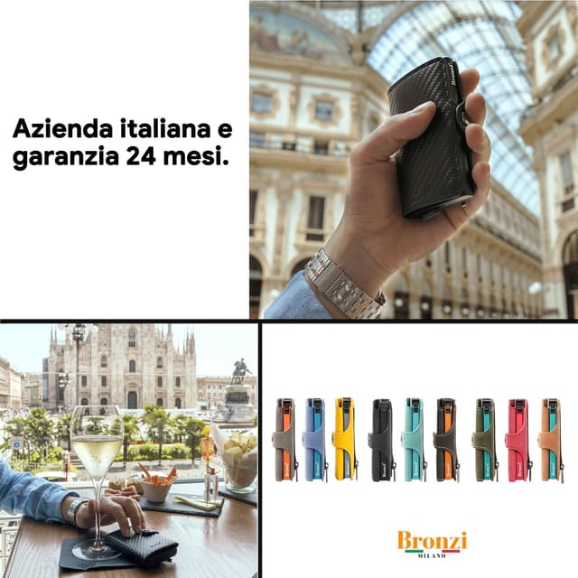 Thumbnail 6 de Bronzi Portafoglio Slim 10x6,5 cm 👛