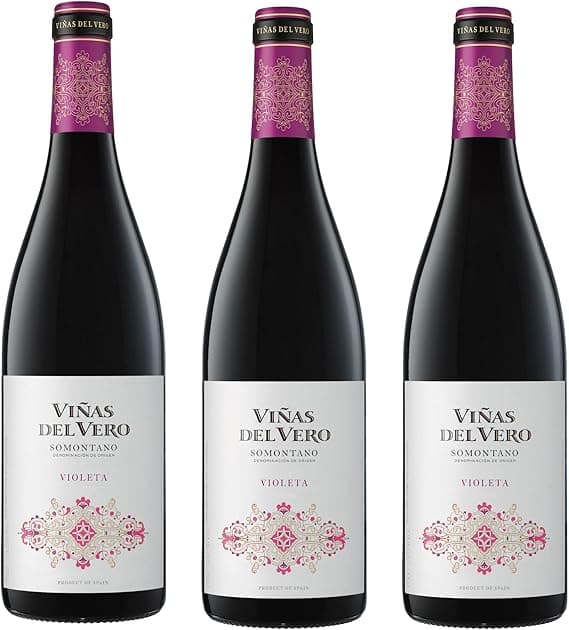 Detalle de Viñas del Vero Violeta 🍷 Syrah-Garnacha, D.O. Somontano, 3x750ml