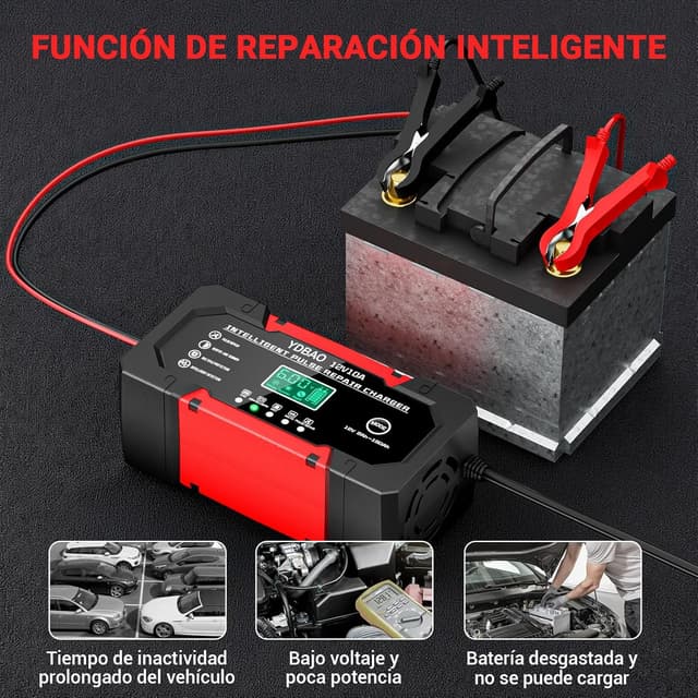 Thumbnail 5 de YDBAO Cargador baterías 12V 10A