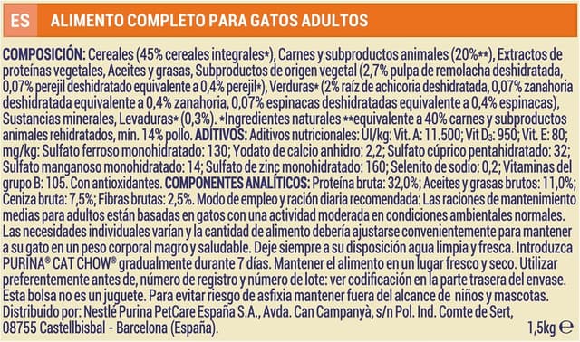 Thumbnail 6 de Purina Cat Chow Adulto con Pollo 🐱 - 6x1.5kg