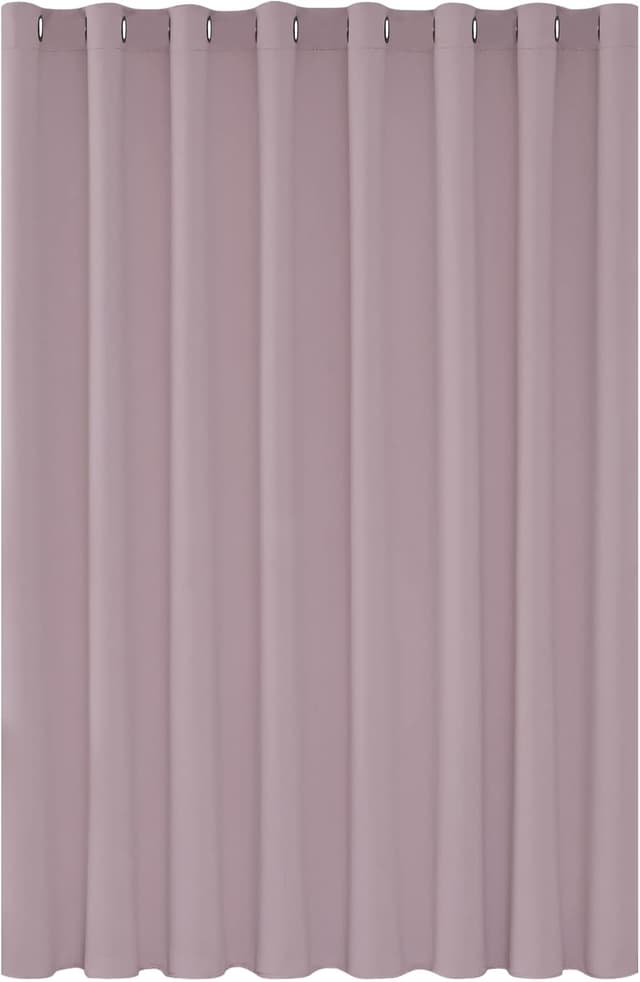 Detalle de Deconovo Verdunklungsgardine mit Ösen „Blickdicht“ – Hellpink, 214×254 cm (1 Stück)