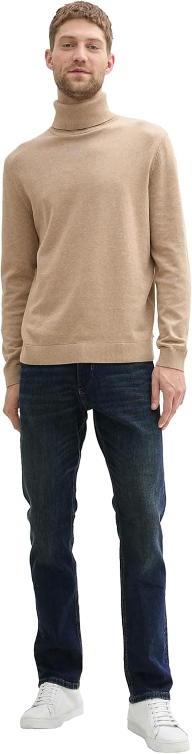 Detalle 2 de TOM TAILOR Marvin Straight Jeans da uomo elasticizzati a 5 tasche