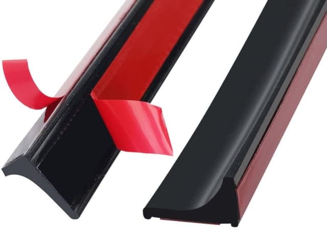 Detalle de 2M Black Silicone Shower Seal Strip 20mm