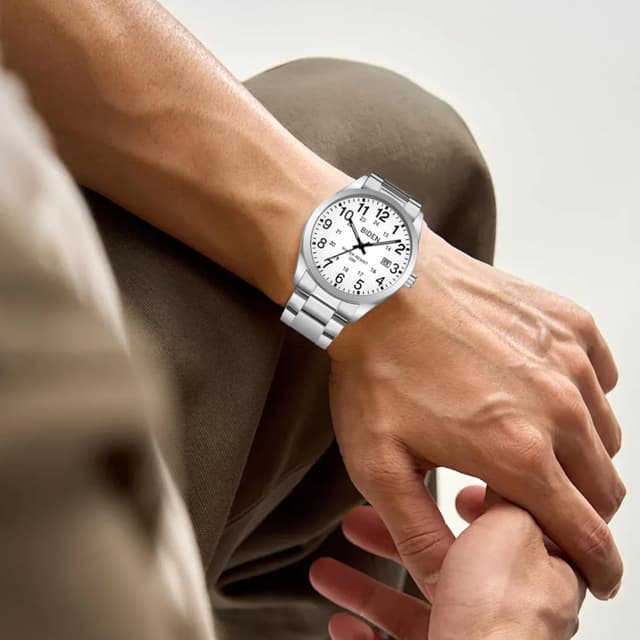 Thumbnail 5 de LN LENQIN Herren Uhr Edelstahl 40 mm