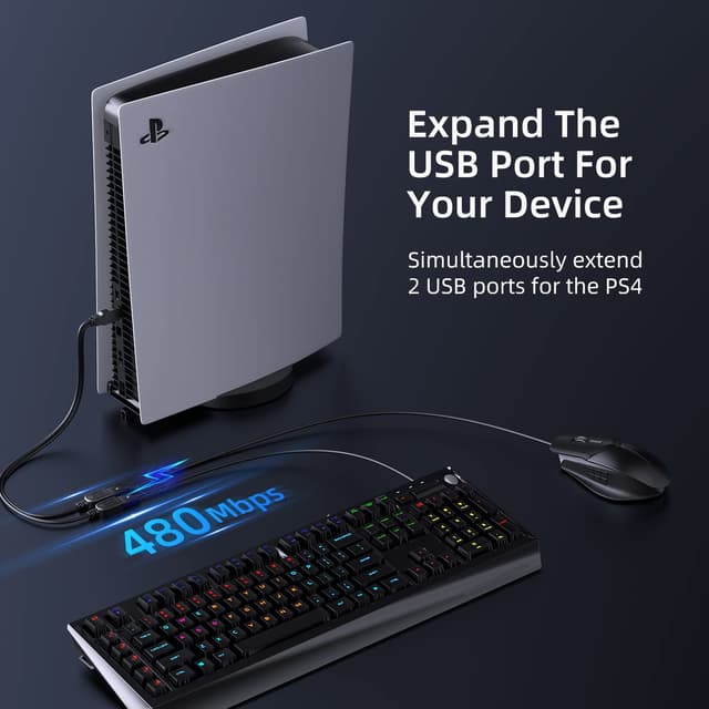 Detalle 2 de ANDTOBO USB-Y-Splitter USB 2.0