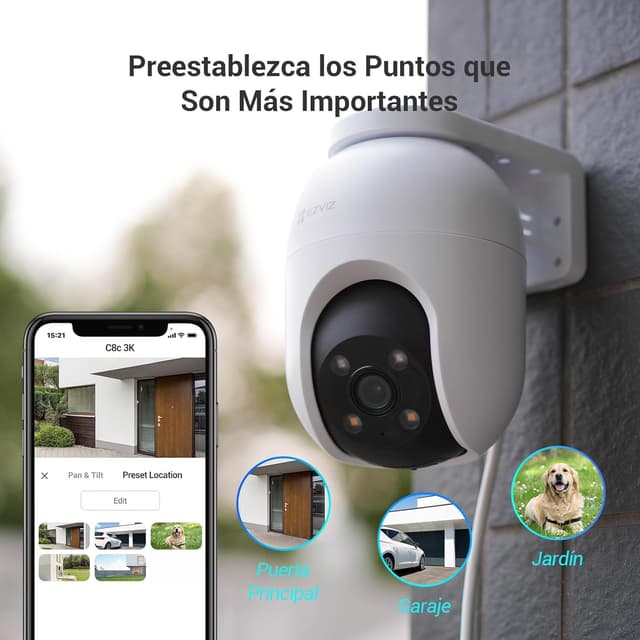 Thumbnail 6 de EZVIZ C8C Cámara Exterior 3K WiFi con Visión Nocturna 🌙