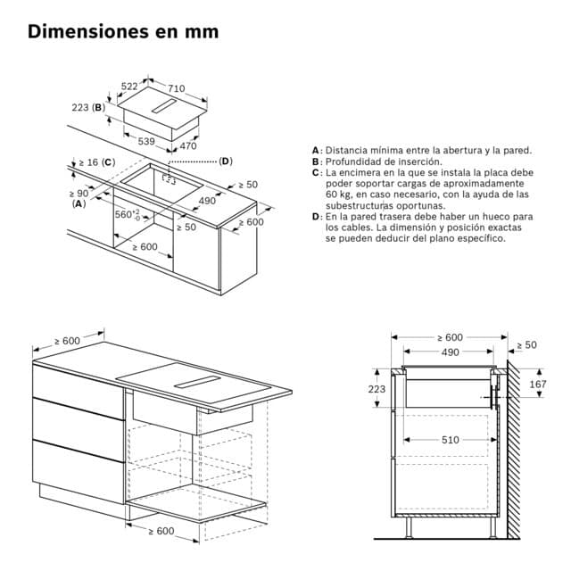 Thumbnail 1 de Bosch PVS611B16E Placa de Inducción con Extractor Integrado 🧑