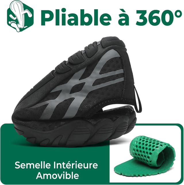 Detalle 2 de SAGUARO Chaussures aquatiques barefoot à séchage rapide, tige souple et antidérapante (GR.36–48)