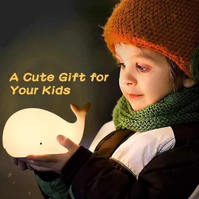 Thumbnail 6 de Nachtlicht Wal 7‑Farben USB wiederaufladbar