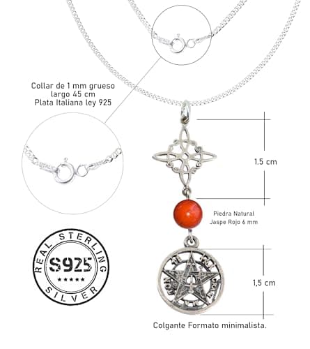 Thumbnail 6 de Only faith Collar Nudo de Bruja 925, 45 cm