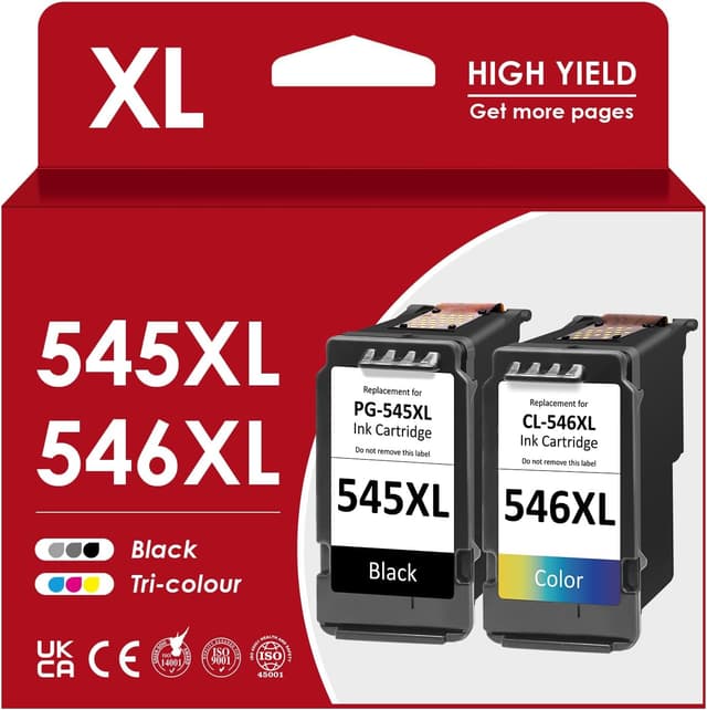 Detalle de Kompatibles Multipack PG-545XL CL-546XL Druckerpatronen für Canon