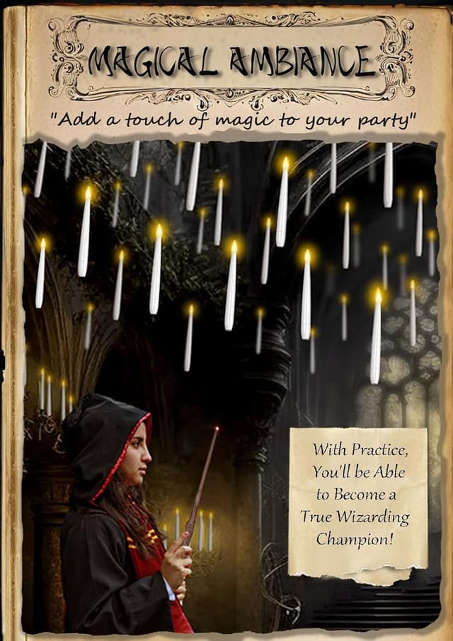 Thumbnail 5 de CSNDICE Floating Candles 20pcs 6.8" ⛪