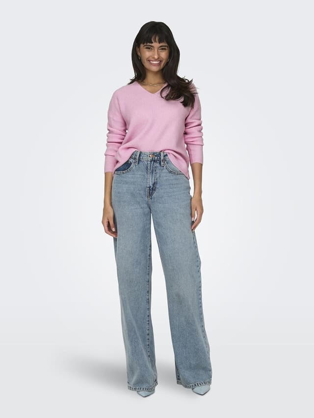 Detalle de ONLY Female Strickpullover ONLCAMILLA – bequemer Strick für mehr Bewegungsfreiheit