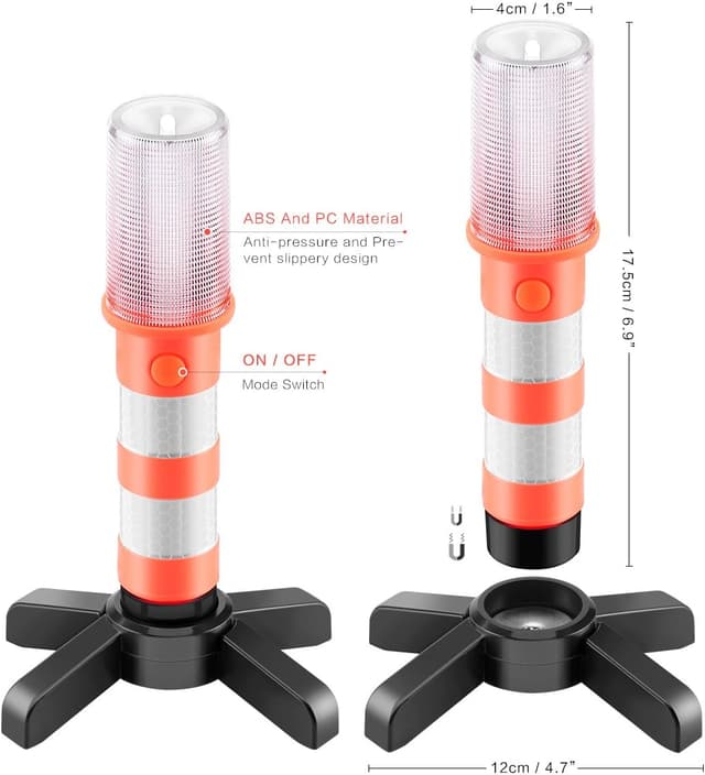 Thumbnail 6 de OurLeeme Emergency Lights LED Roadside Warning Sticks with Storage Case
