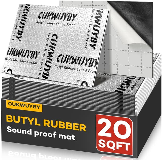 Thumbnail 6 de 50mil Car Sound Deadening Mat (50 sqft, 46 pcs) Butyl Automotive Noise Insulation