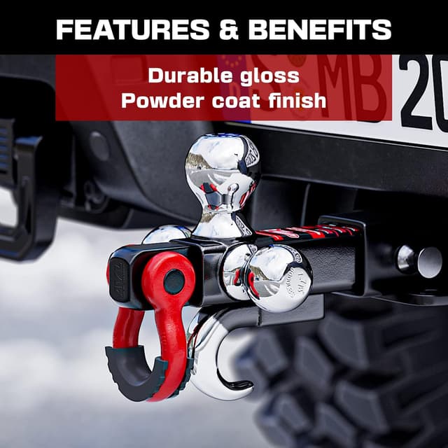 Thumbnail 2 de Ayleid Tri-Ball Trailer Hitch Mount 5000 LBS