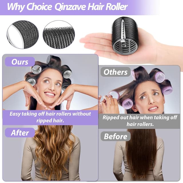 Thumbnail 6 de Qinzave Lockenwickler 56 Stück mit 5 Größen