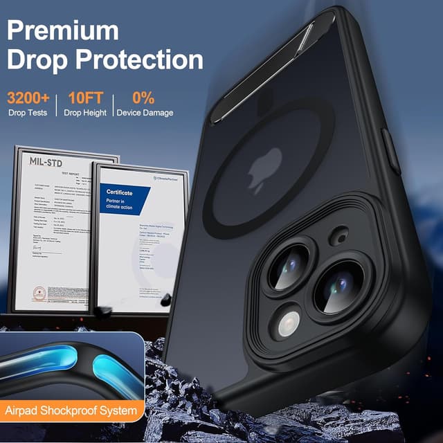 Thumbnail 4 de AMILIFECASES iPhone 15 6.1" Magnetic Translucent Case