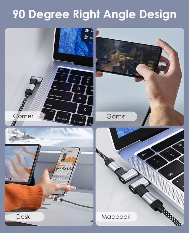 Thumbnail 3 de Magtame Adaptador USB C Magnético 90° – 240W ⚡