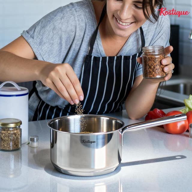 Detalle de Rostique 16 cm stainless steel saucepan