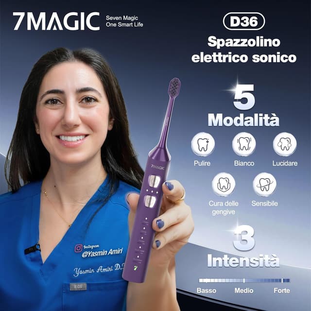 Detalle de Spazzolino sonico 40000VPM viola