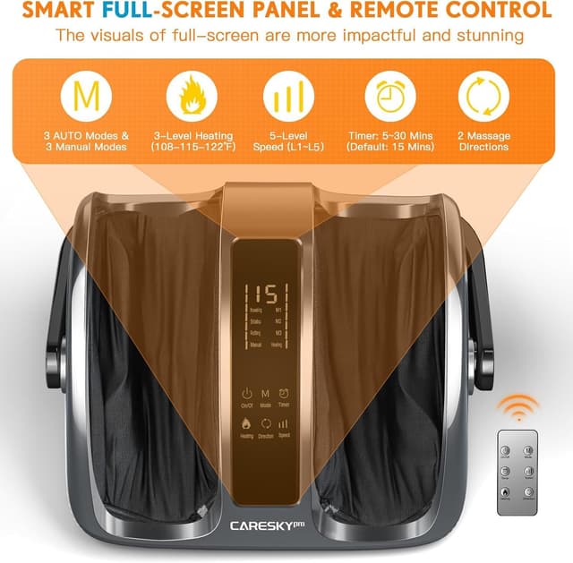 Thumbnail 4 de CARESKYpro Shiatsu Foot Massager with Heat, 3-Heating ⚙