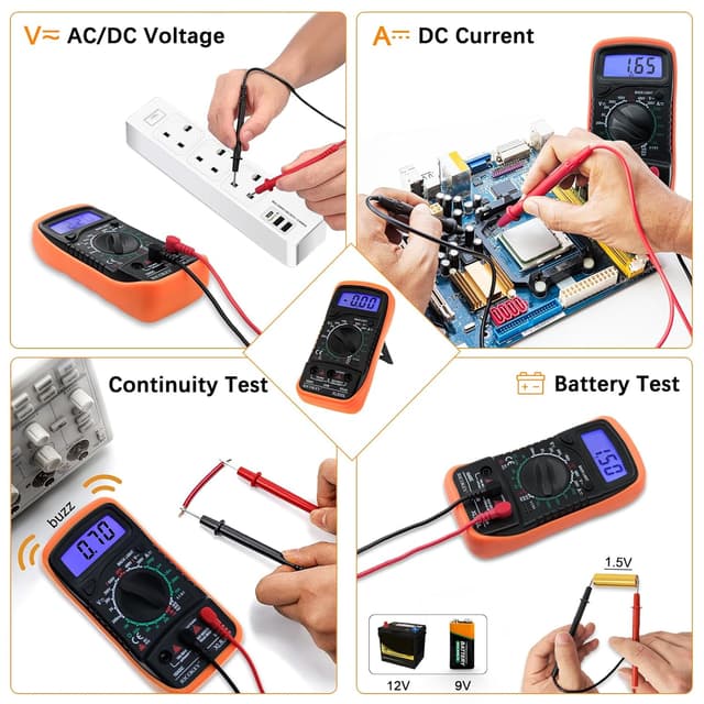 Detalle 2 de Digital Multimeter Voltmeter 2.7in LCD