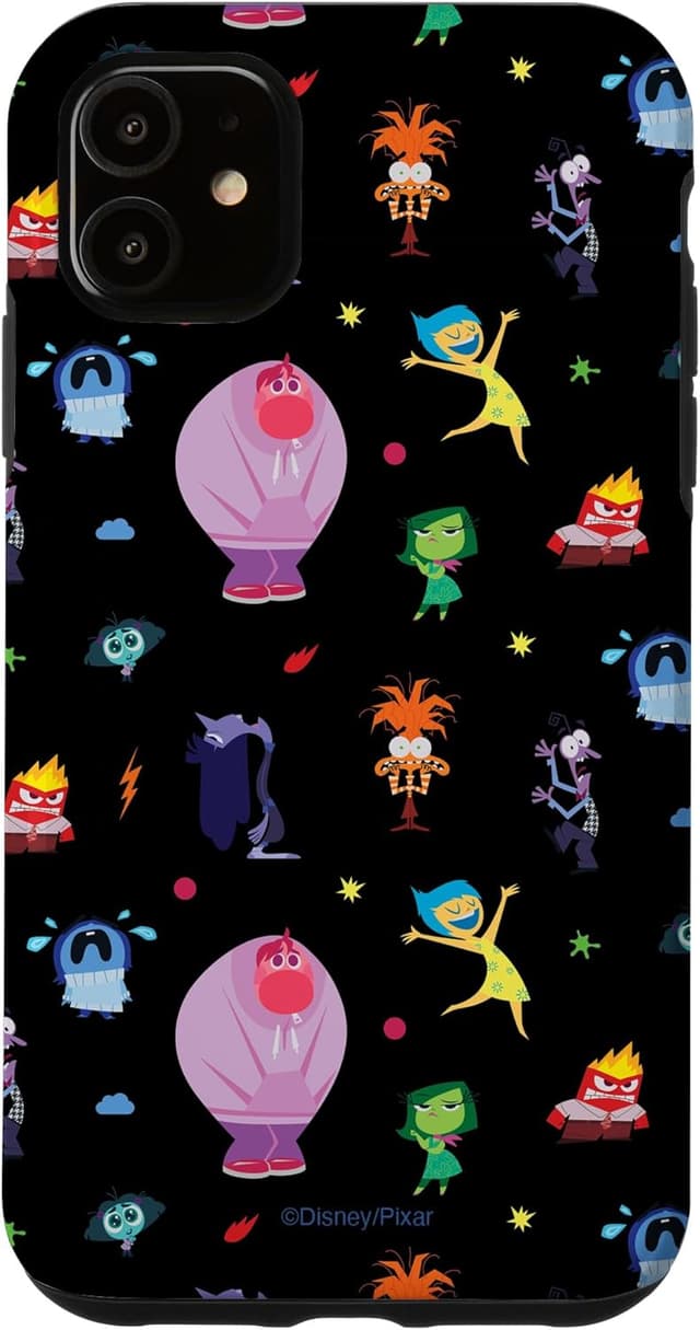 Thumbnail 6 de Custodia protettiva pieghevole “Inside Out 2 – Emotions Pattern” per iPhone 14 (stile portafoglio) in policarbonato e TPU