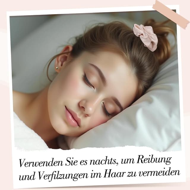 Thumbnail 4 de 6 Stück Satin Scrunchies Haargummi Braun