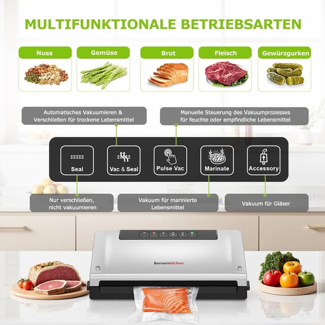 Thumbnail 2 de Bonsenkitchen VS3000 Vakuumiergerät