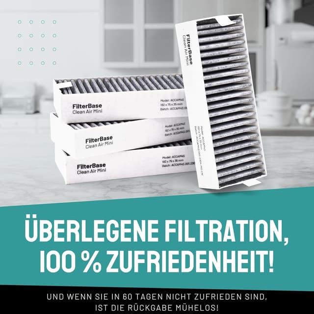 Thumbnail 4 de FilterBase Aktivkohlefilter 4er Set 195x75x35 mm