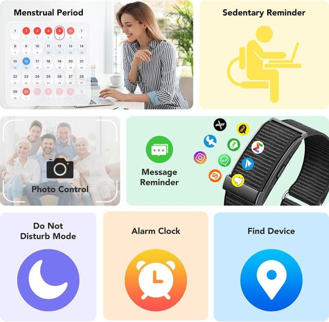 Thumbnail 6 de Ajblg Smart Band Fitness Tracker mit 30 Tagen Akku